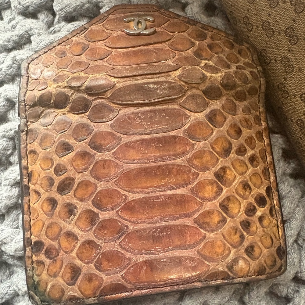 Chanel Multicolor Python Leather Wallet - image 3